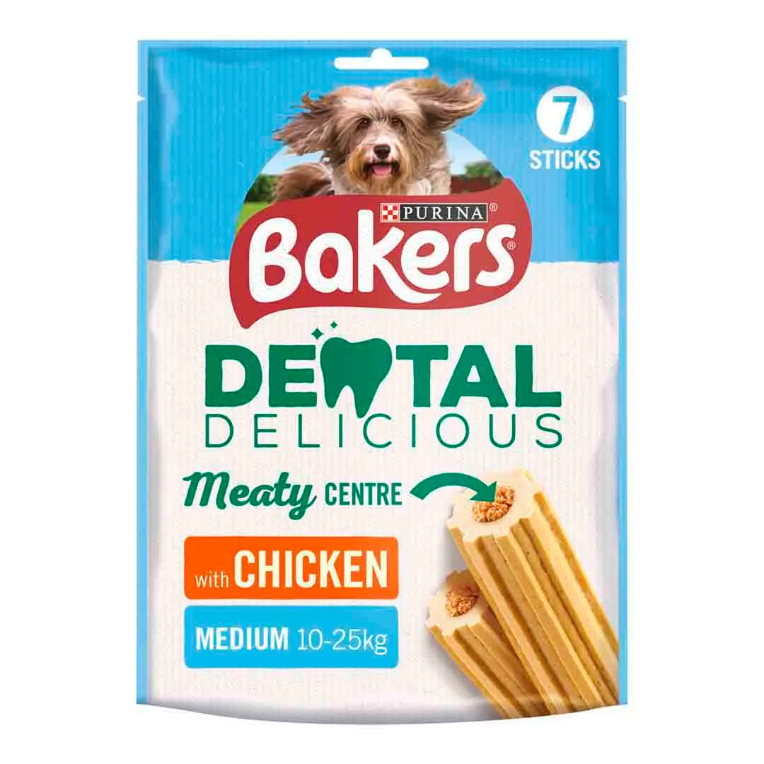 Bakers Dental Delicious Chicken Chews for Medium Dogs