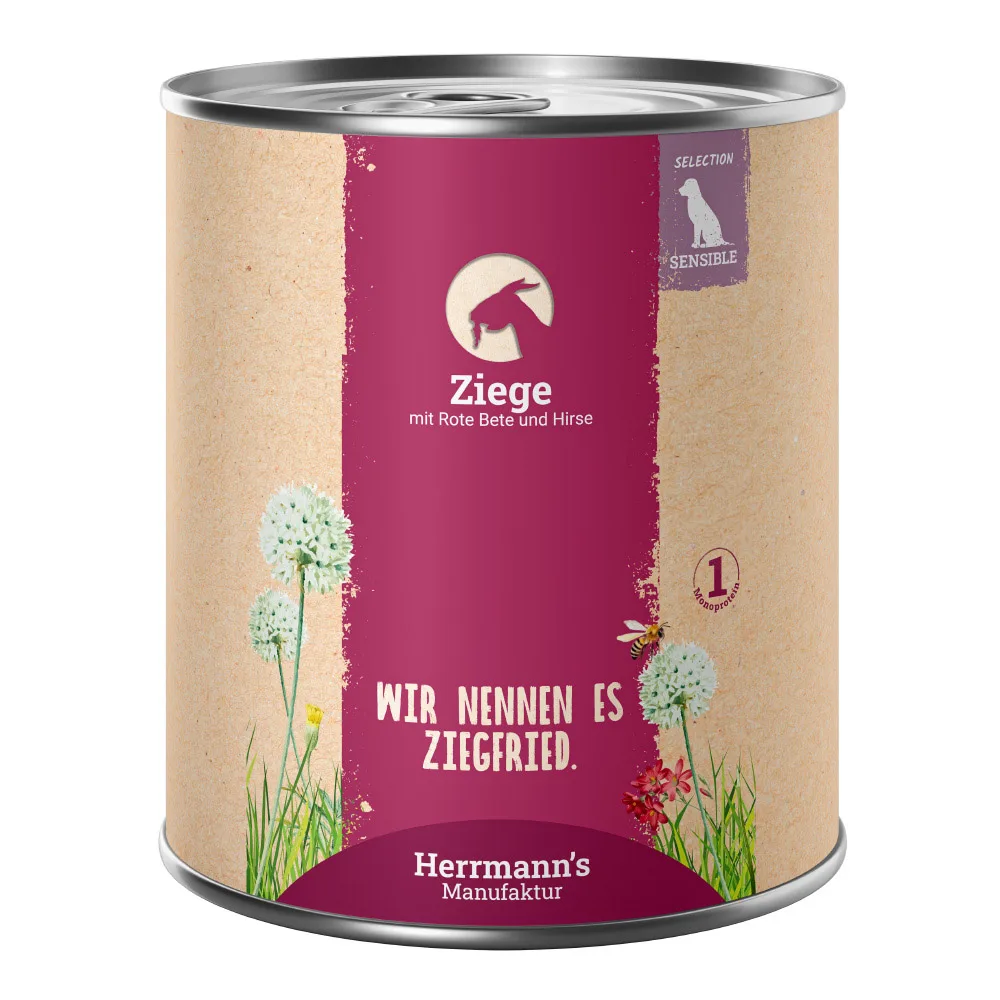 Herrmann's Selection Sensible Ziege mit rote Beete und Hirse