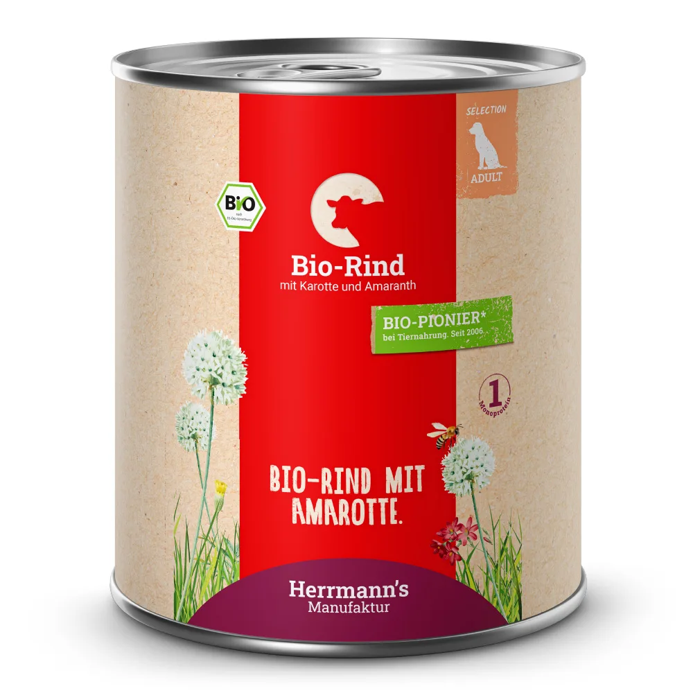 Herrmann's Selection Adult Bio Rind mit Karotten & Amaranth