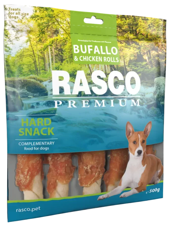 Rasco Premium bůvolí L obalené kuřecím masem