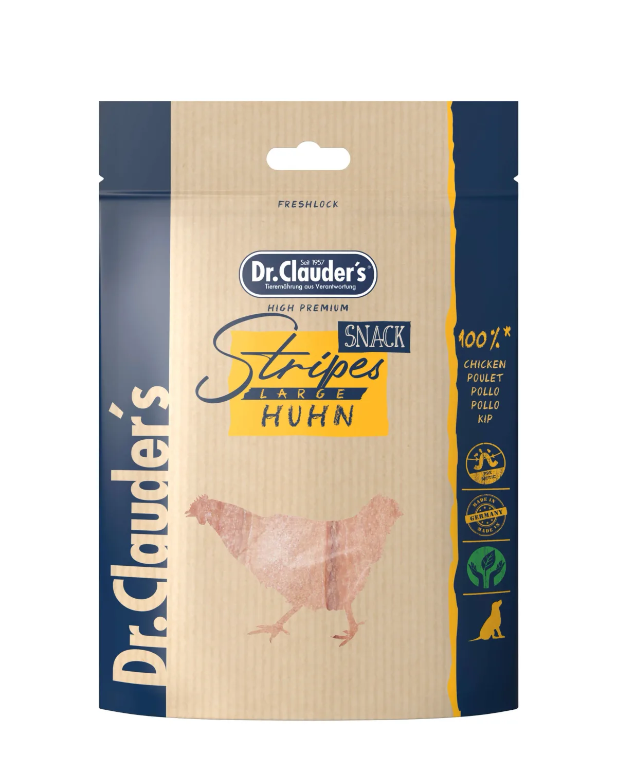 Dr.Clauder solutions for pets GmbH Dr.Clauder´s Stripes Snack Huhn Large