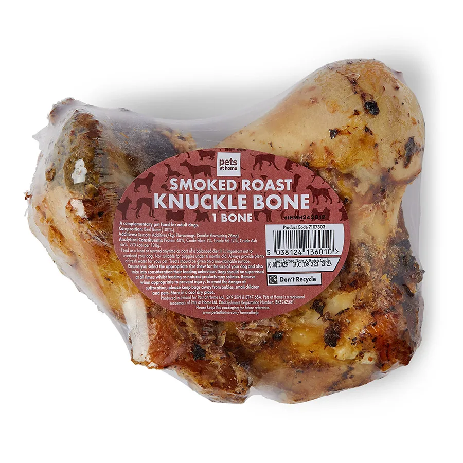 Pets at Home Smoked Roast Beef Knuckle Bone Dog Treat