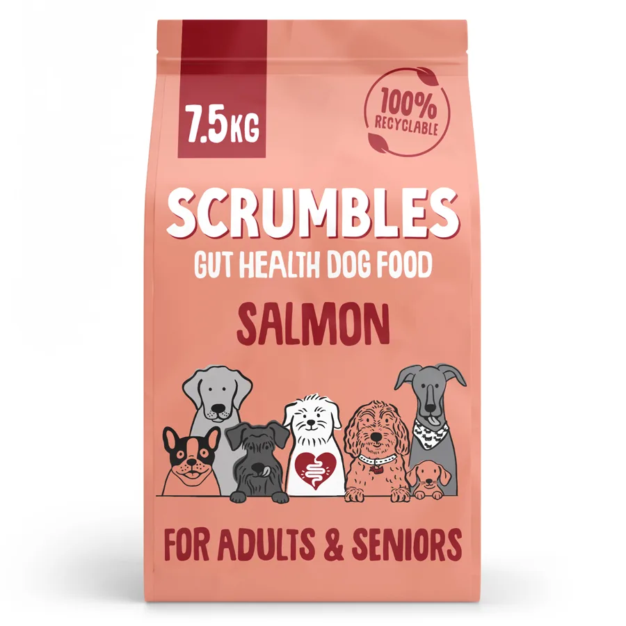 Scrumbles Grain Free Adult & Senior Dry Dog Food Salmon