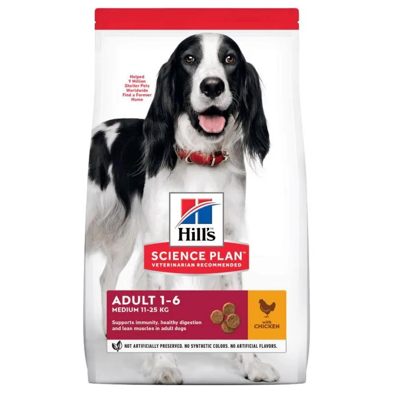 Hill's Science Plan Science Plan Adult Medium breed sucha karma z kurczakiem