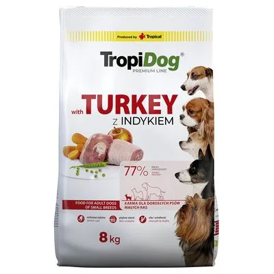 Tropidog Premium Adult Small pulyka & rizs