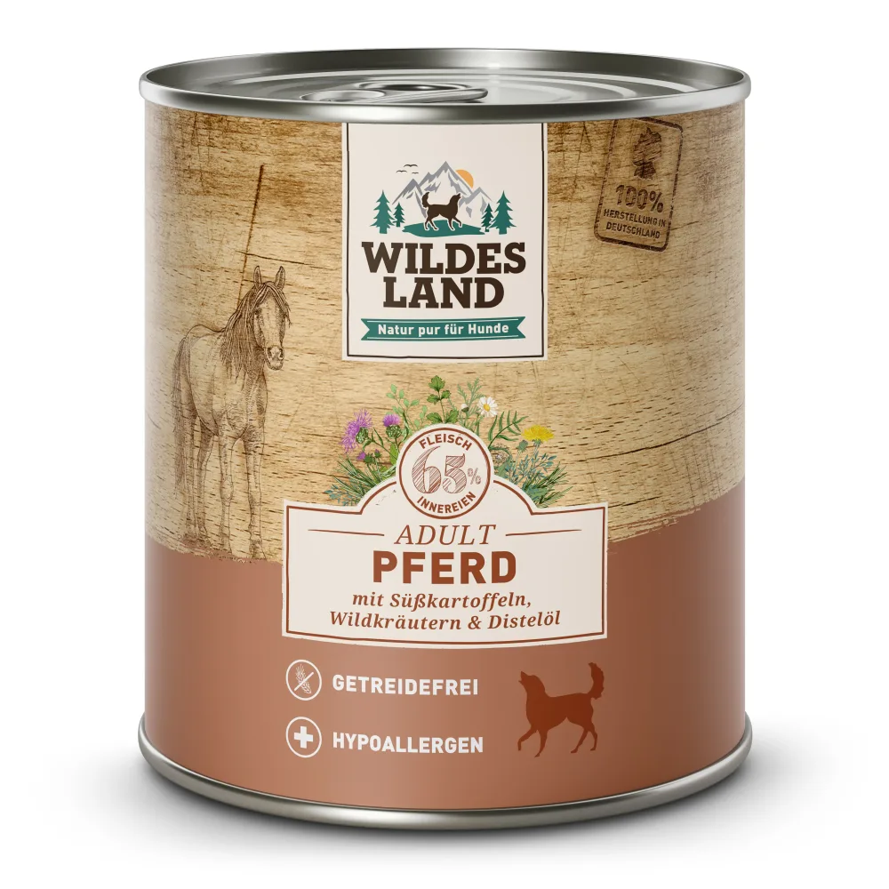 Wildes Land Classic Adult Pferd mit Süßkartoffel