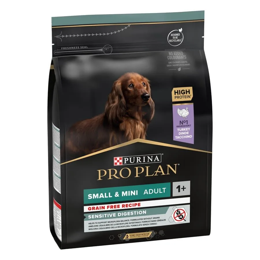 Purina Pro Plan Adult Small y Mini Digestión Pavo