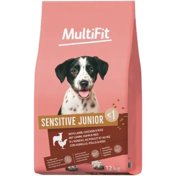 MultiFit nourriture sèche pour chien, Junior, Sensible, avec agneau, poulet & riz