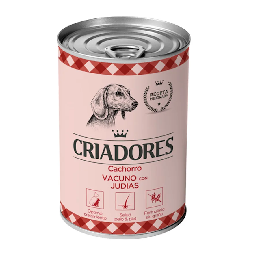Criadores Vacuno con Judías lata Puppy