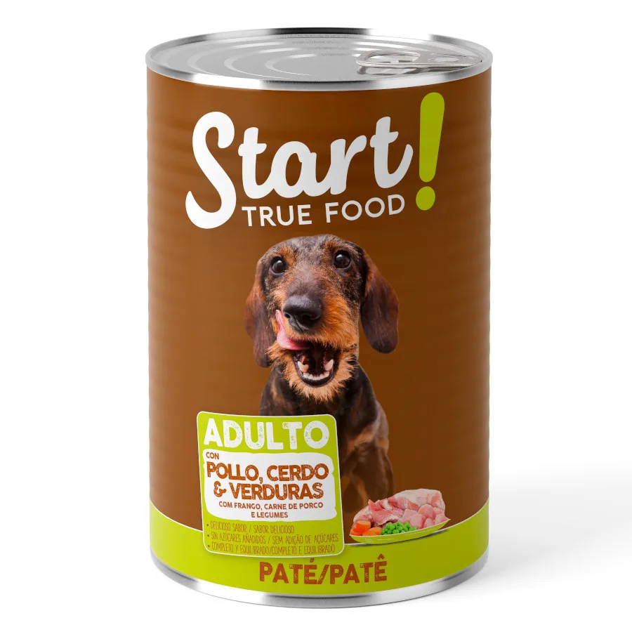 Start Adult Pollo con Cerdo y Verduras en Paté