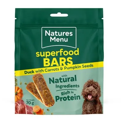 Nature's Menu Country Hunter Superfood Bars with Duck