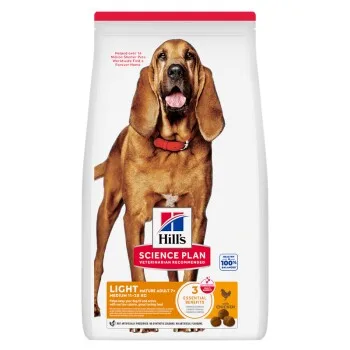 Hill's Science Plan Science Plan Trockenfutter Hund, Light, Medium Mature Adult, mit Huhn