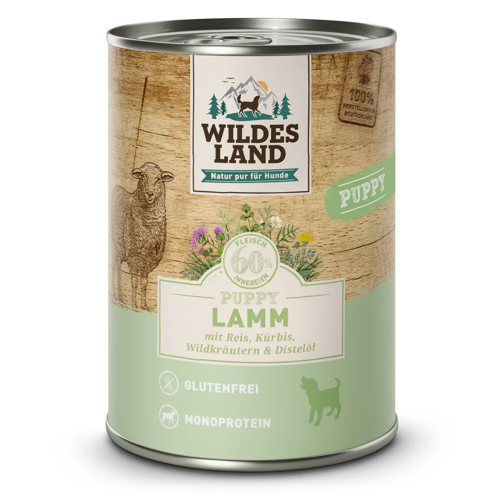 Wildes Land Classic Puppy Lamm mit Reis