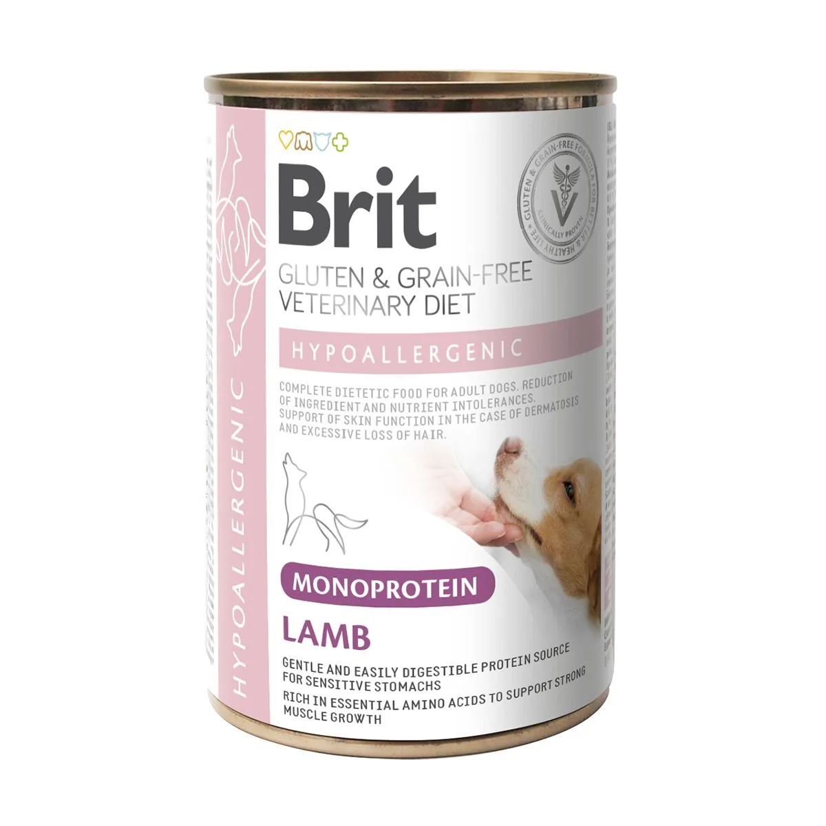 Brit Veterinary Diet Dog Hypoallergenic Monoprotein Lamb Veterinärfoder till Hund