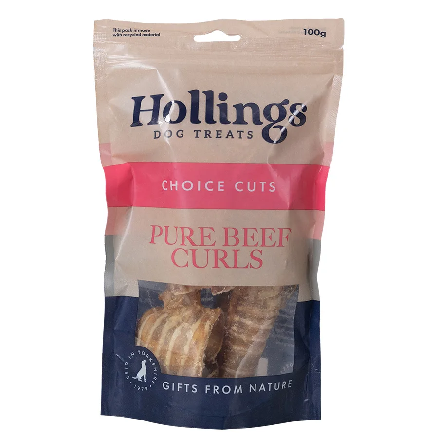 Hollings Choice Cuts Pure Beef Curls Dog Treats