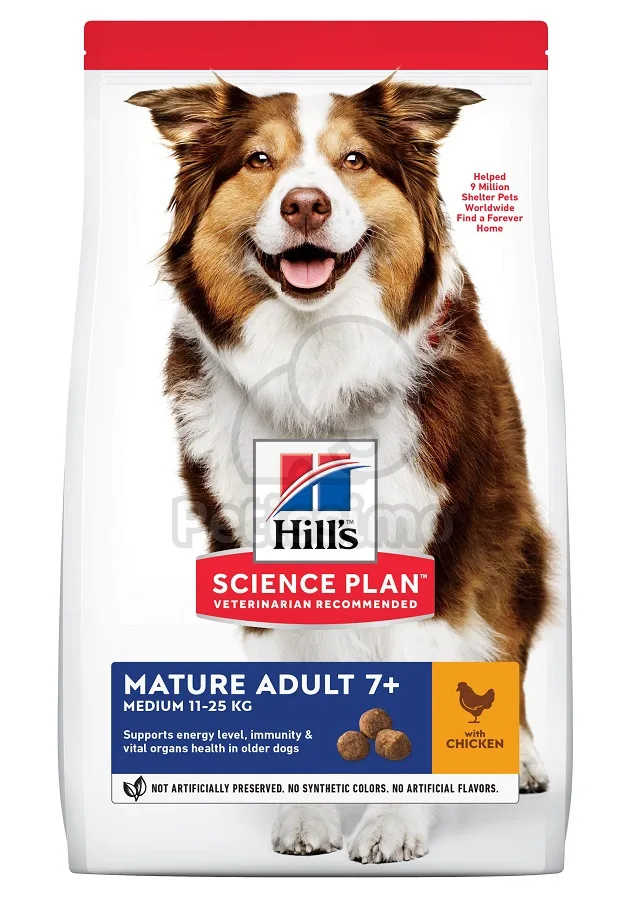 Hill's Science Plan Science Plan Mature Adult 7+ Medium száraz kutyatáp