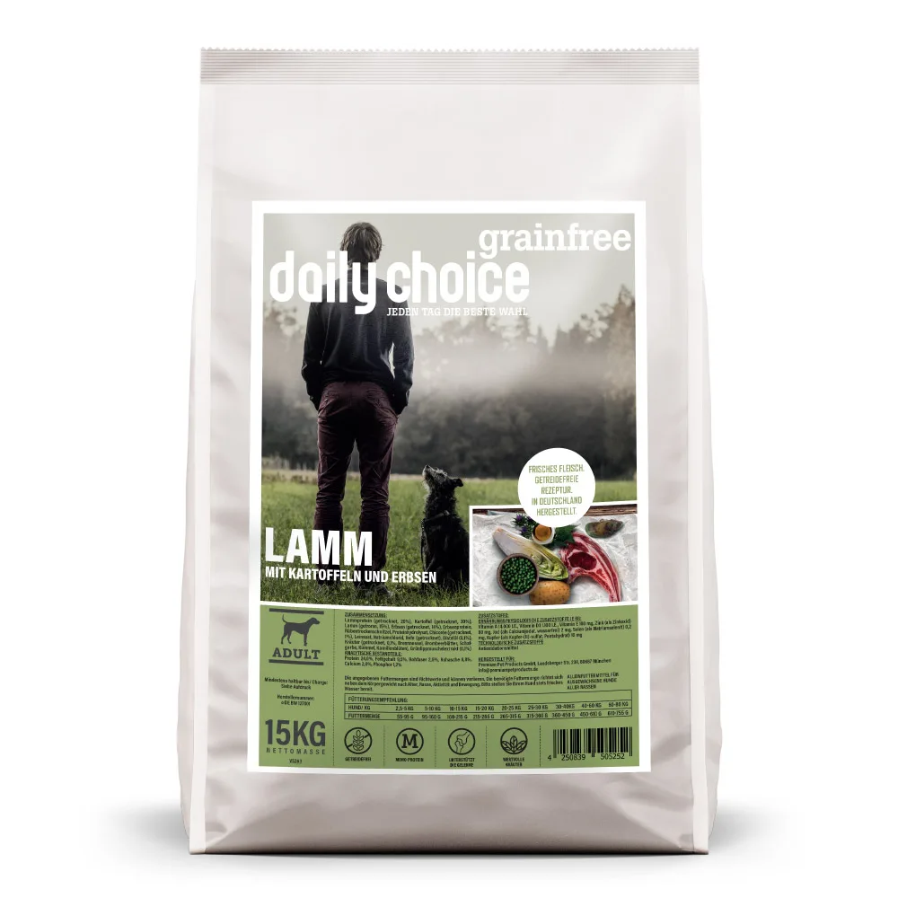 daily choice Grainfree Lamm mit Kartoffeln und Erbsen