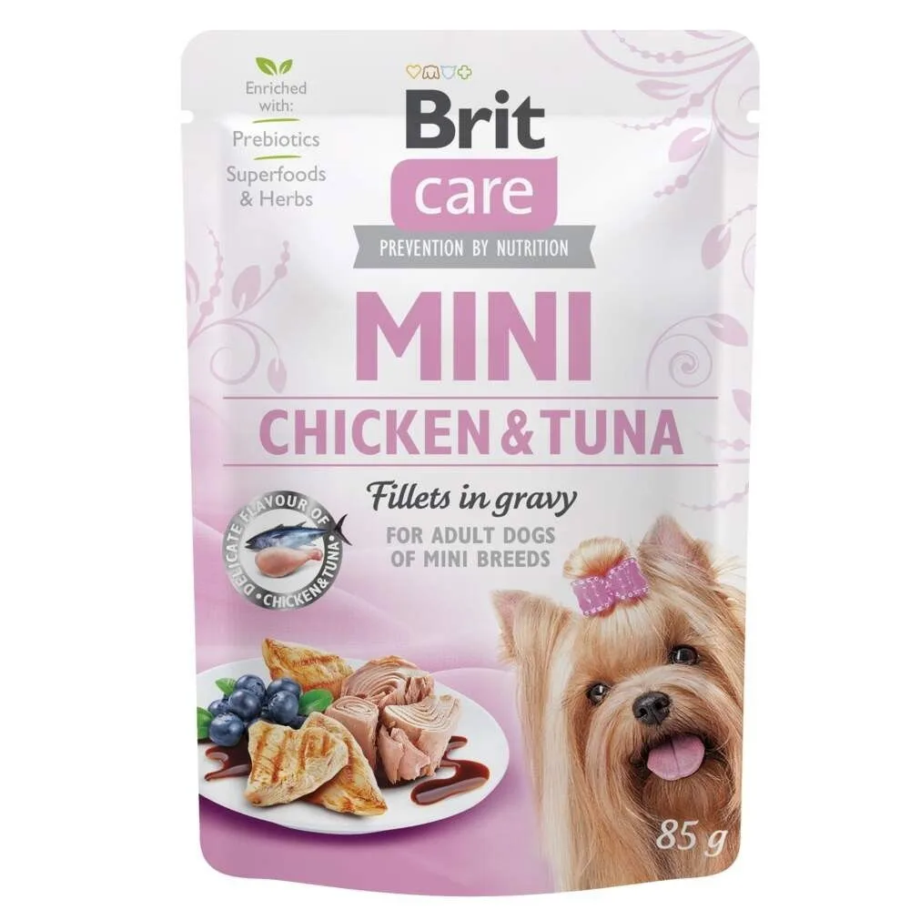 Brit Care Mini kanaa ja tonnikalaa kastikkeessa