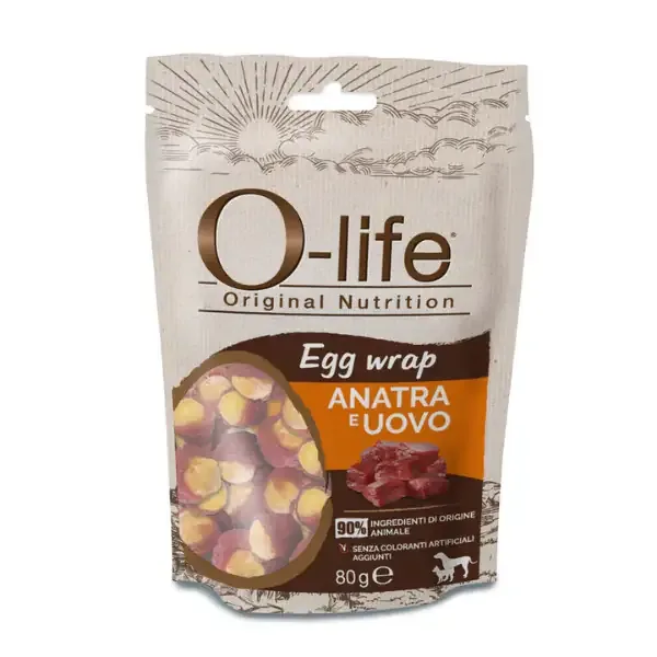 O-life Adult Egg Wrap Snack morbidi Anatra e uovo