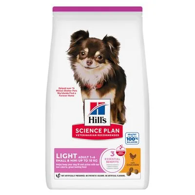 Hill's Science Plan Light Adult 1-6 Small & Mini Poulet