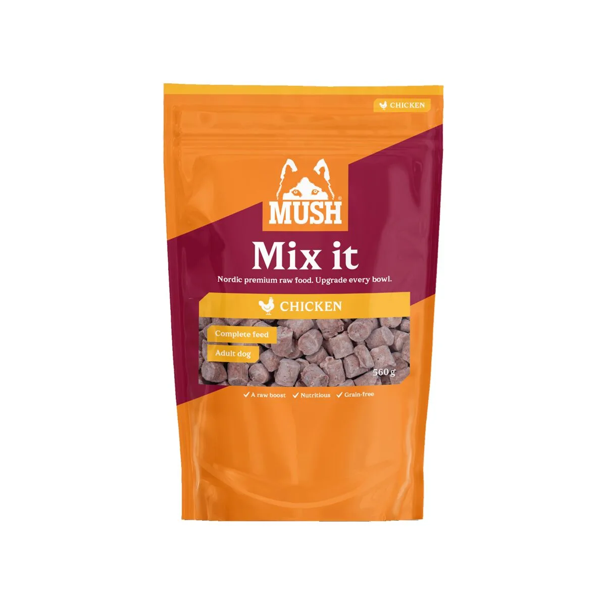 Mush Mix it Frozen Chicken Färskfoder till Hund