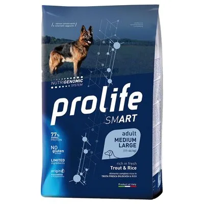 Prolife Dog Smart Adult Medium / Large Forelle & Reis