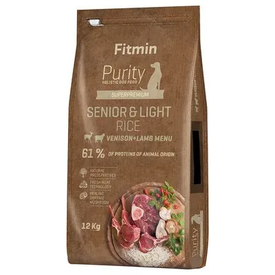 Fitmin dog Purity Senior & Light Reis, Hirsch & Lamm