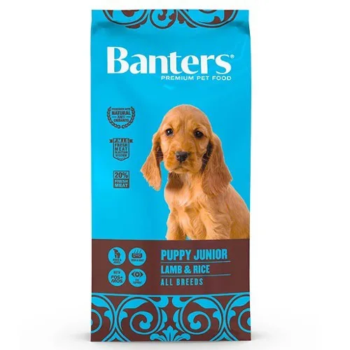 Banters Puppy Junior Cordero y Arroz pienso