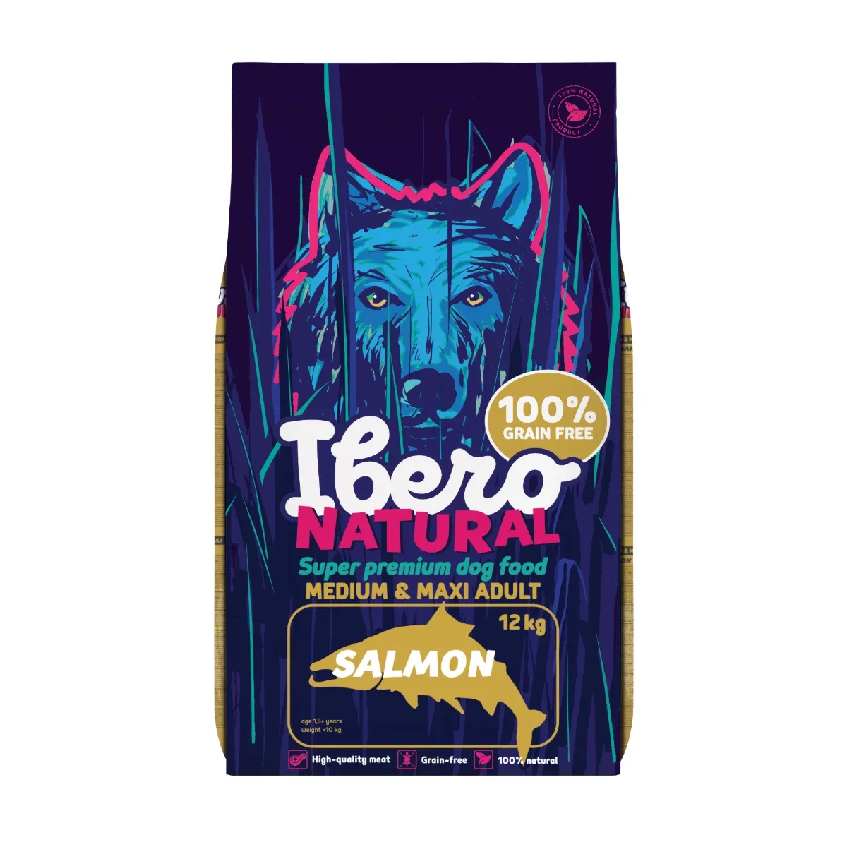 Ibero Grain Free Dog Medium & Maxi Adult Salmon