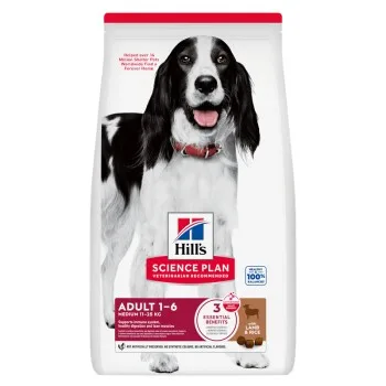 Hill's Science Plan Science Plan Trockenfutter Hund, Adult, Medium, mit Lamm und Reis