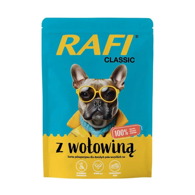 Rafi Classic karma mokra z wołowiną dla psa