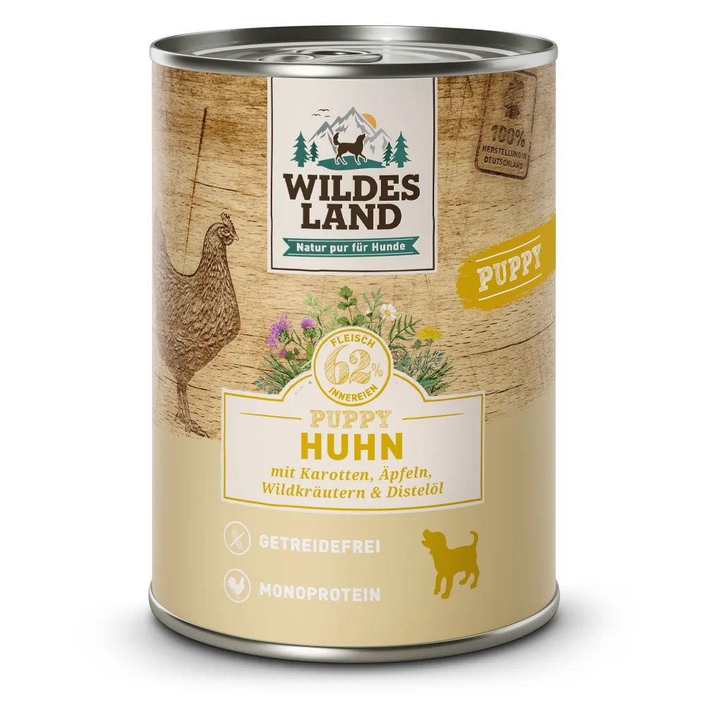 Wildes Land Classic Puppy Huhn mit Karotte