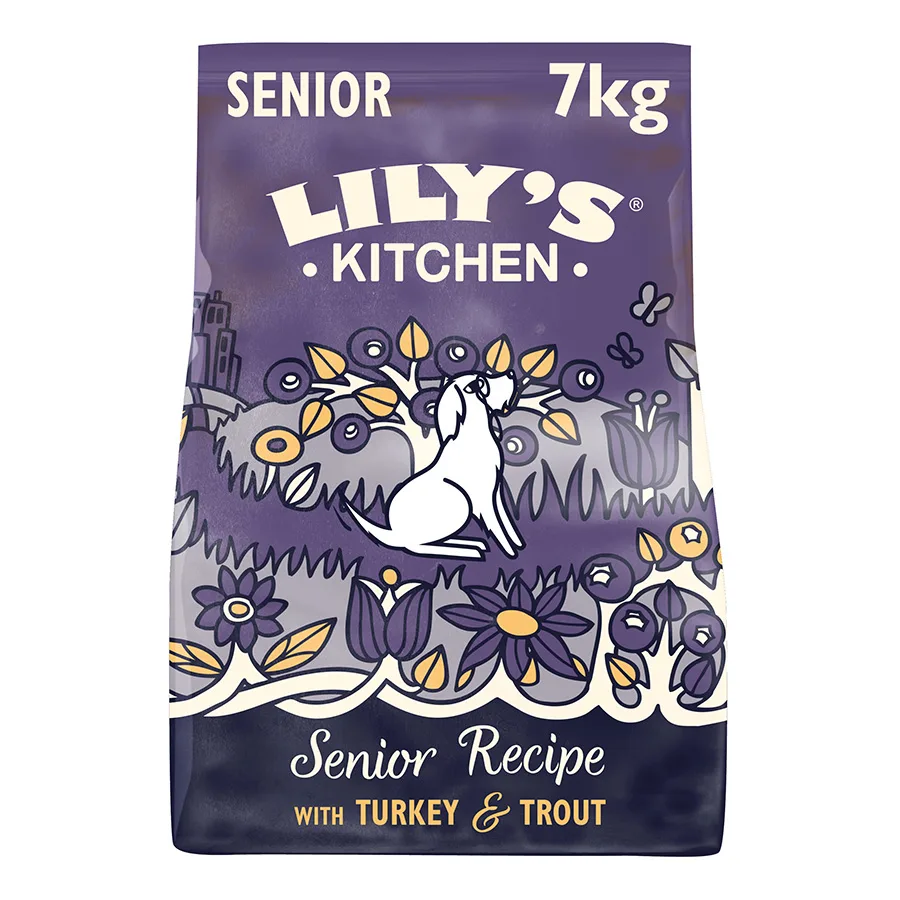 LILY'S KITCHEN Senior Dry Dog Food Turkey & Trout