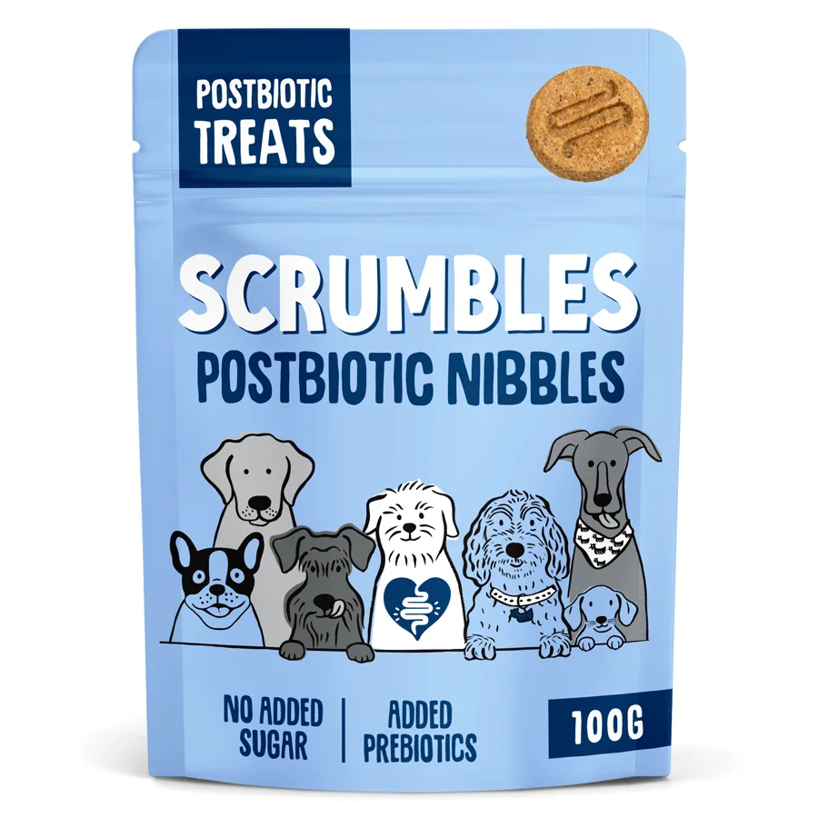 Scrumbles Gut Friendly Dog Treats Postbiotic Nibbles