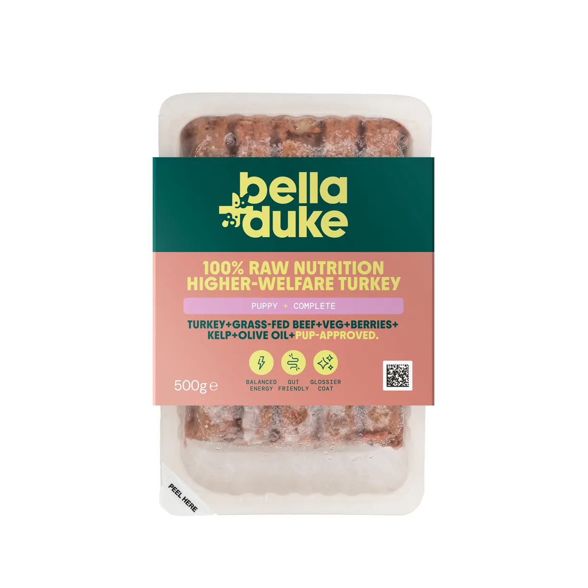 Bella & Duke Complete Raw Puppy Food Higher-Welfare Turkey