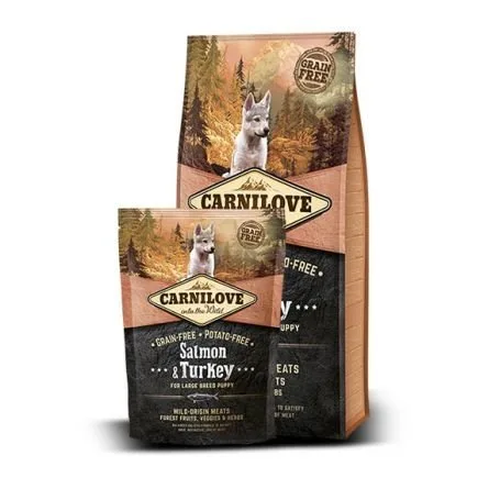 Carnilove Lax & Kalkon, Puppy Large Breed