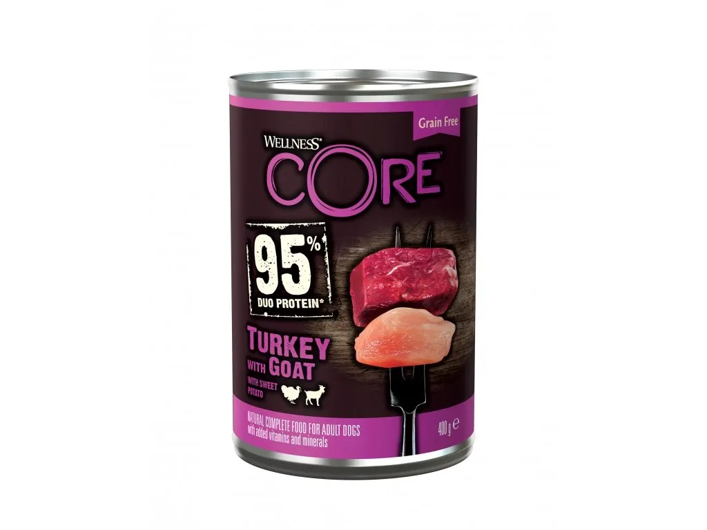 Wellness Core Konzerva Wellness CORE 95 Dog krocan a koza