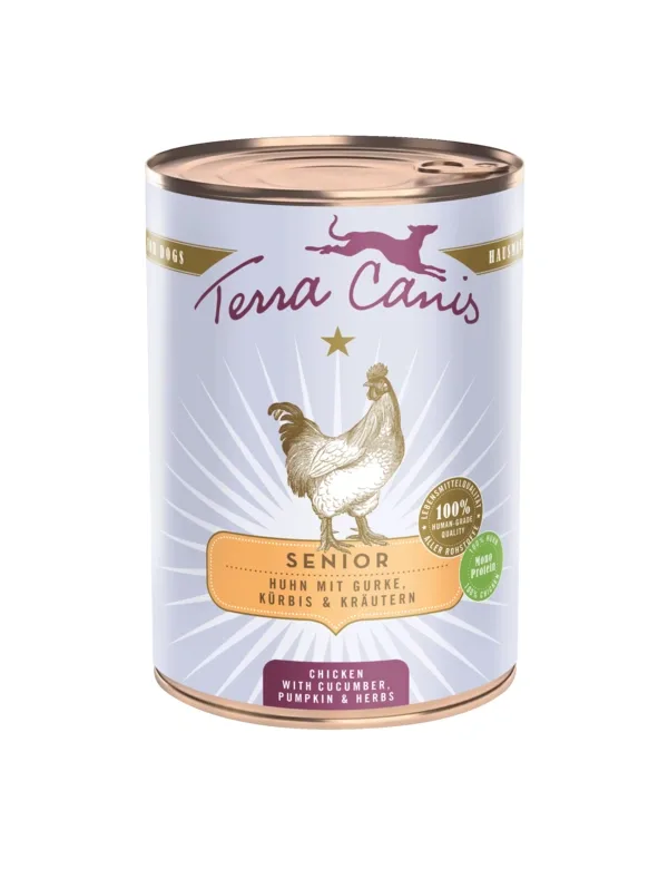 Terra Canis Senior Huhn mit Gurken, Kürbis & Gesundheitskräutern