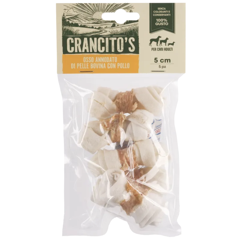 Crancito's Osso annodato di pelle bovina con pollo