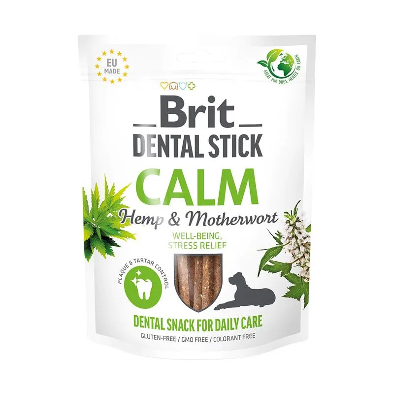 Krmivo Pro Psy Brit Dental Stick Calm s konopím a srdečníkem