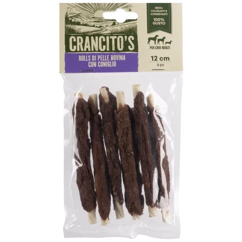 Crancito's Rolls di pelle bovina con coniglio
