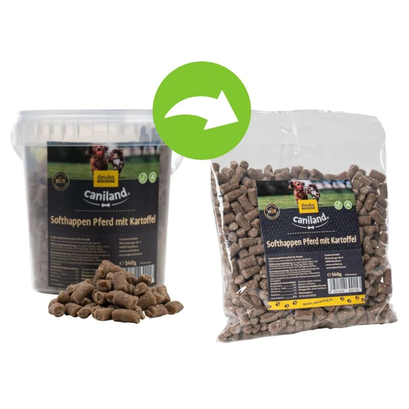 Caniland Soft kawałeczki koniny bez zbóż (półwilgotne)