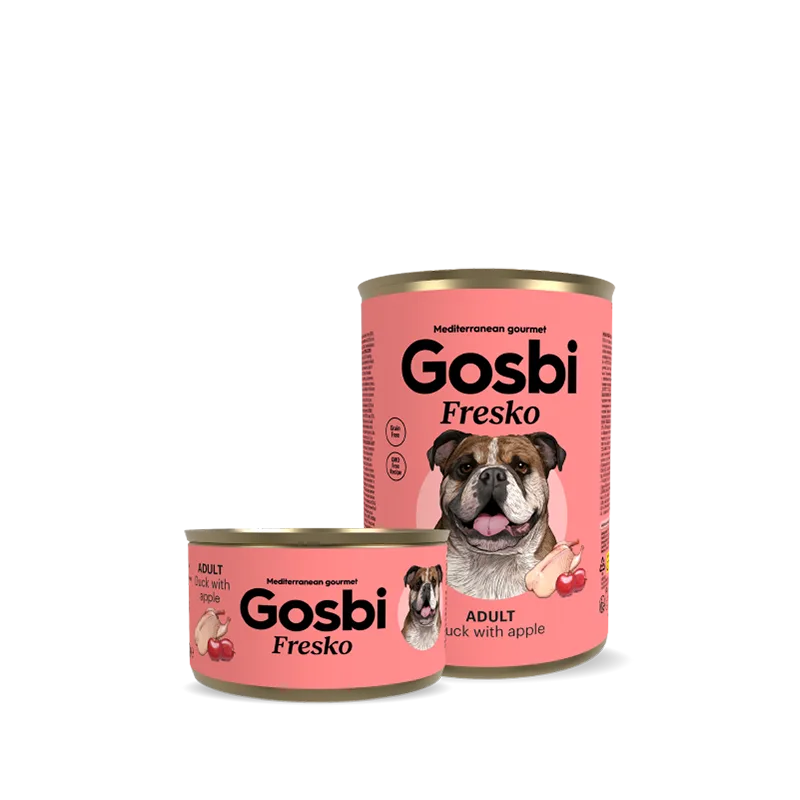 Gosbi Fresko Dog Adult Duck with Apple