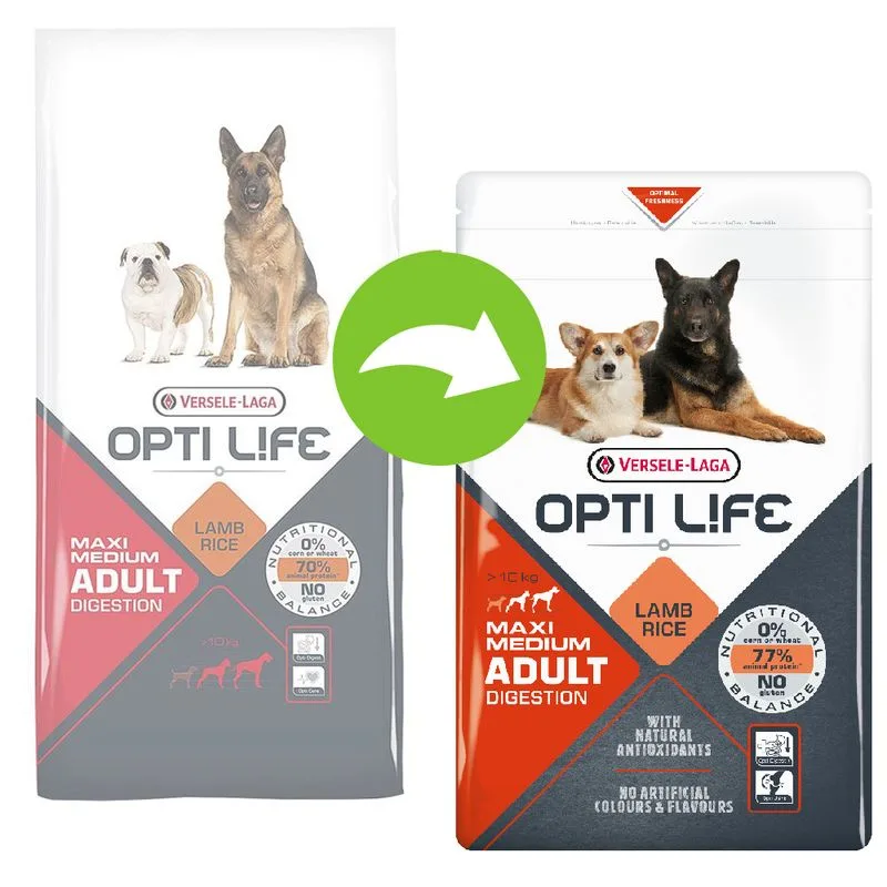 Opti Life Sucha Pies Opti Life Adult Digestion Medium & Maxi