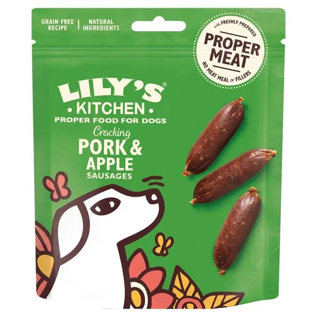LILY'S KITCHEN Pork & Apple Sausages Dog Treats
