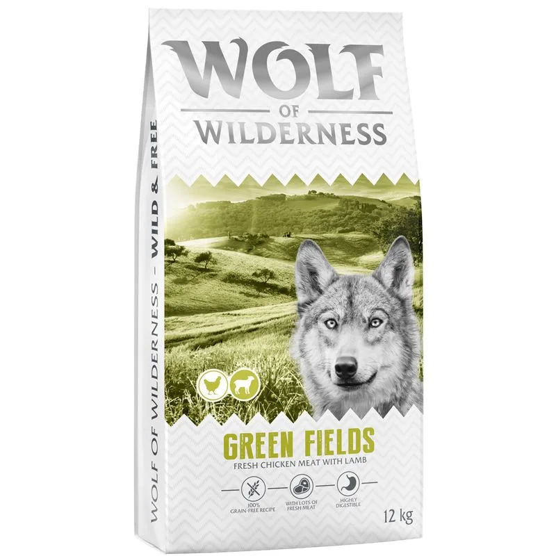 Wolf of Wilderness Adult "Green Fields" bárány - gabonamentes