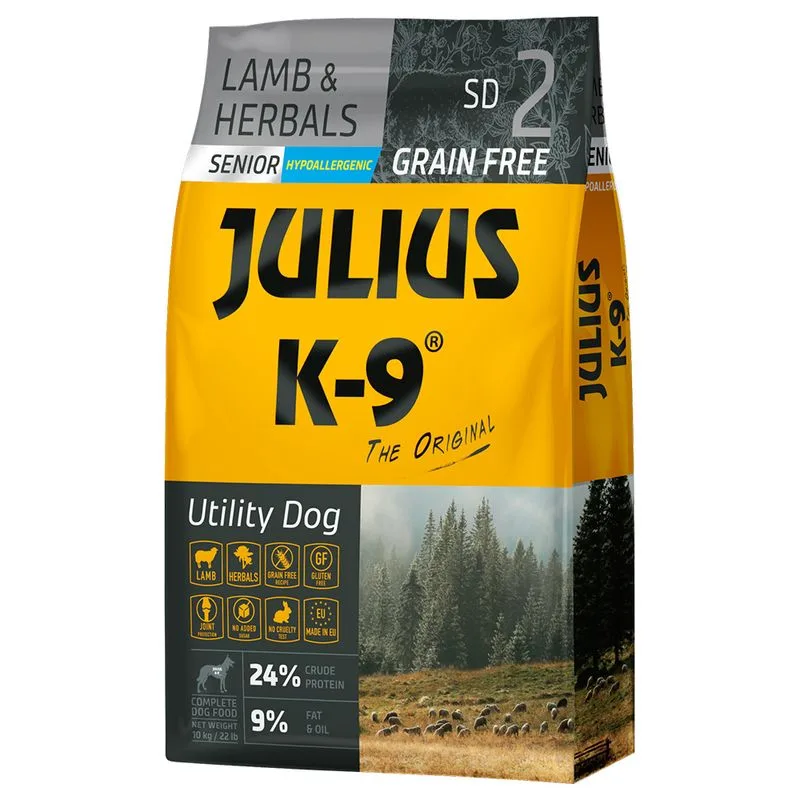 Juliusk9 JULIUS K-9 Senior / Light, jagnięcina i zioła
