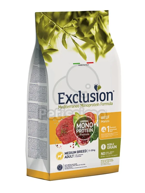 Exclusion Mediterraneo Monoprotein Formula Medium Breed - marha