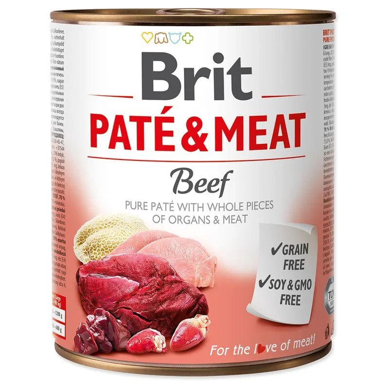 Krmivo Pro Psy Brit Paté & Meat Adult