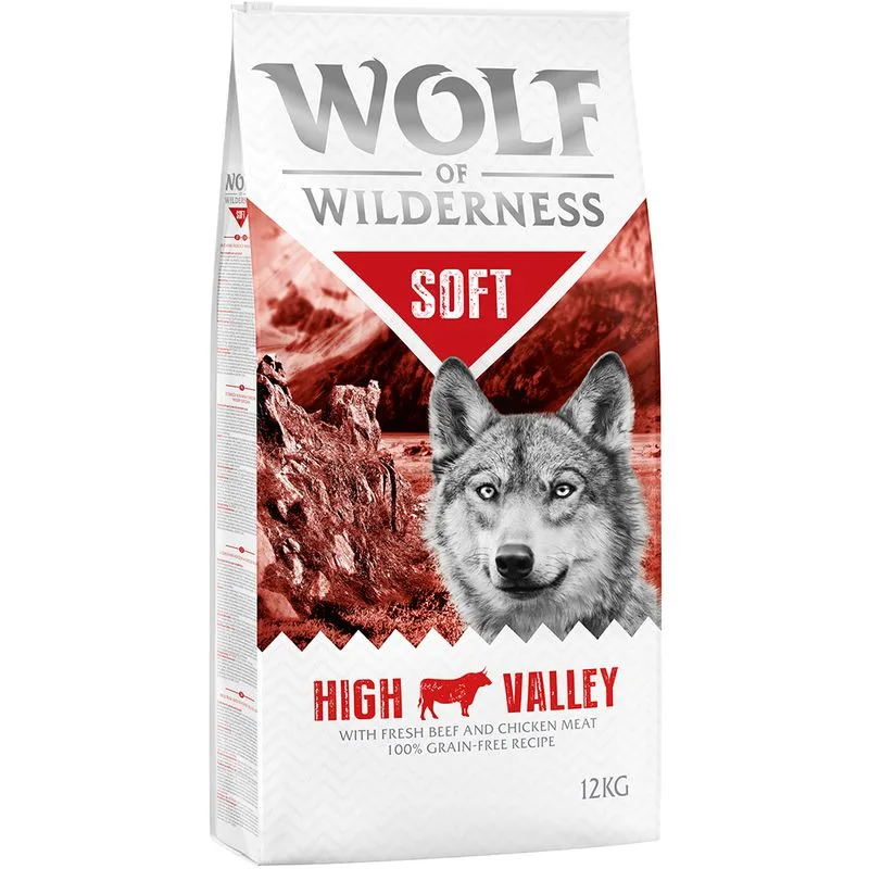 Wolf of Wilderness Adult "Soft - High Valley" - hovězí